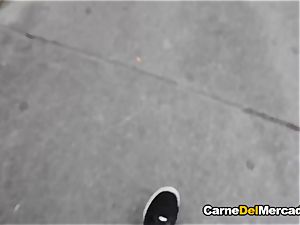 CarneDelMercado - ash-blonde Latina teenager humped upside down