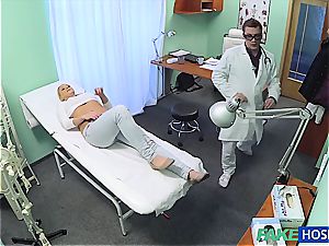 blonde wannabe nurse fucked by the physician